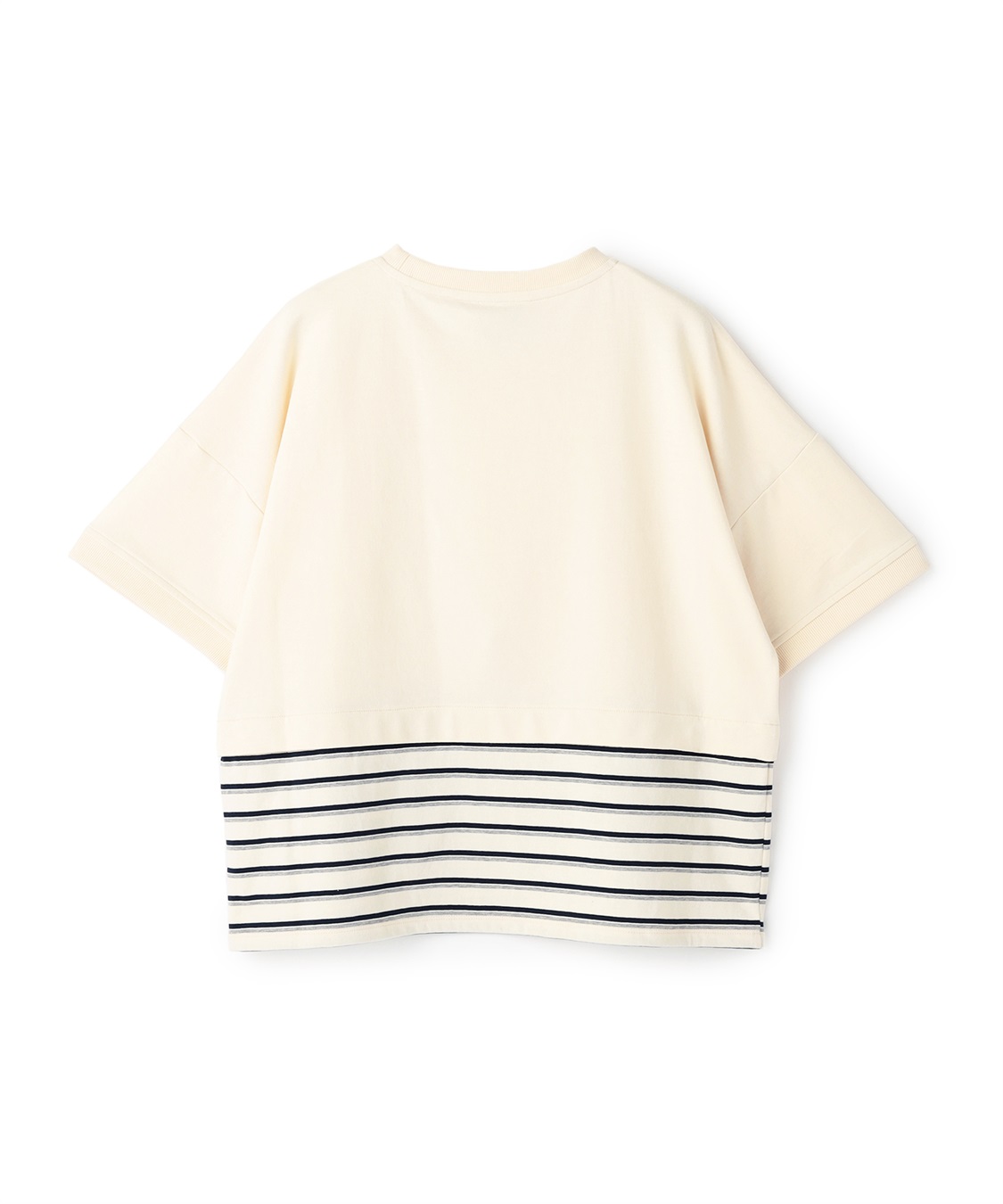 ATSURO TAYAMA パネルボーダー柄半袖ニット_sub_12