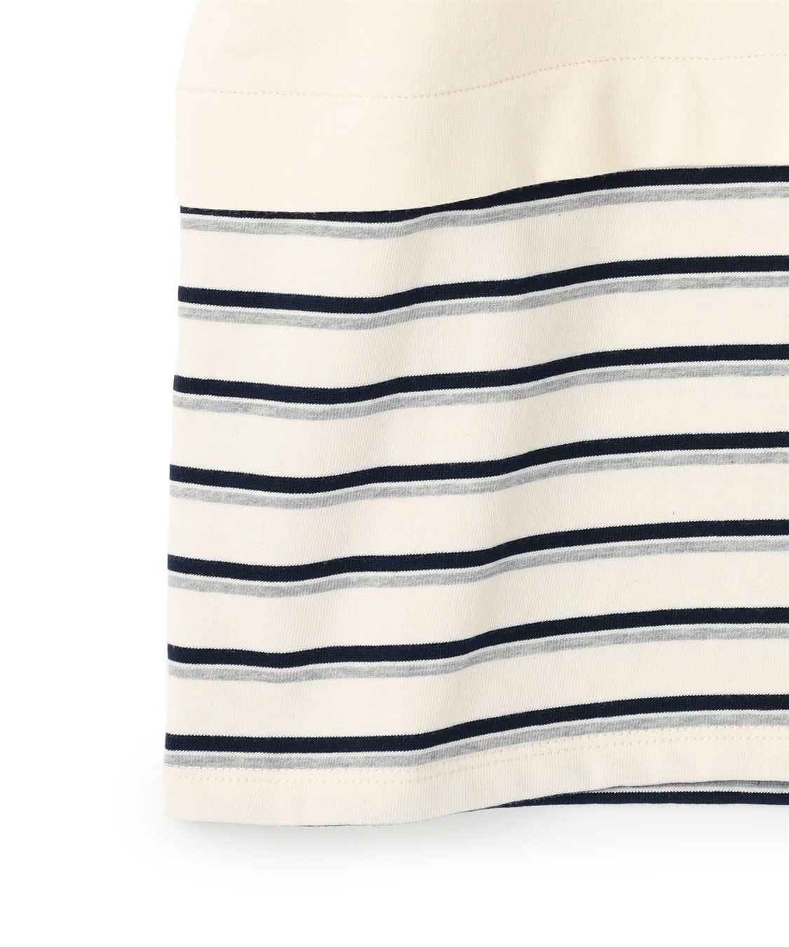 ATSURO TAYAMA パネルボーダー柄半袖ニット_sub_15