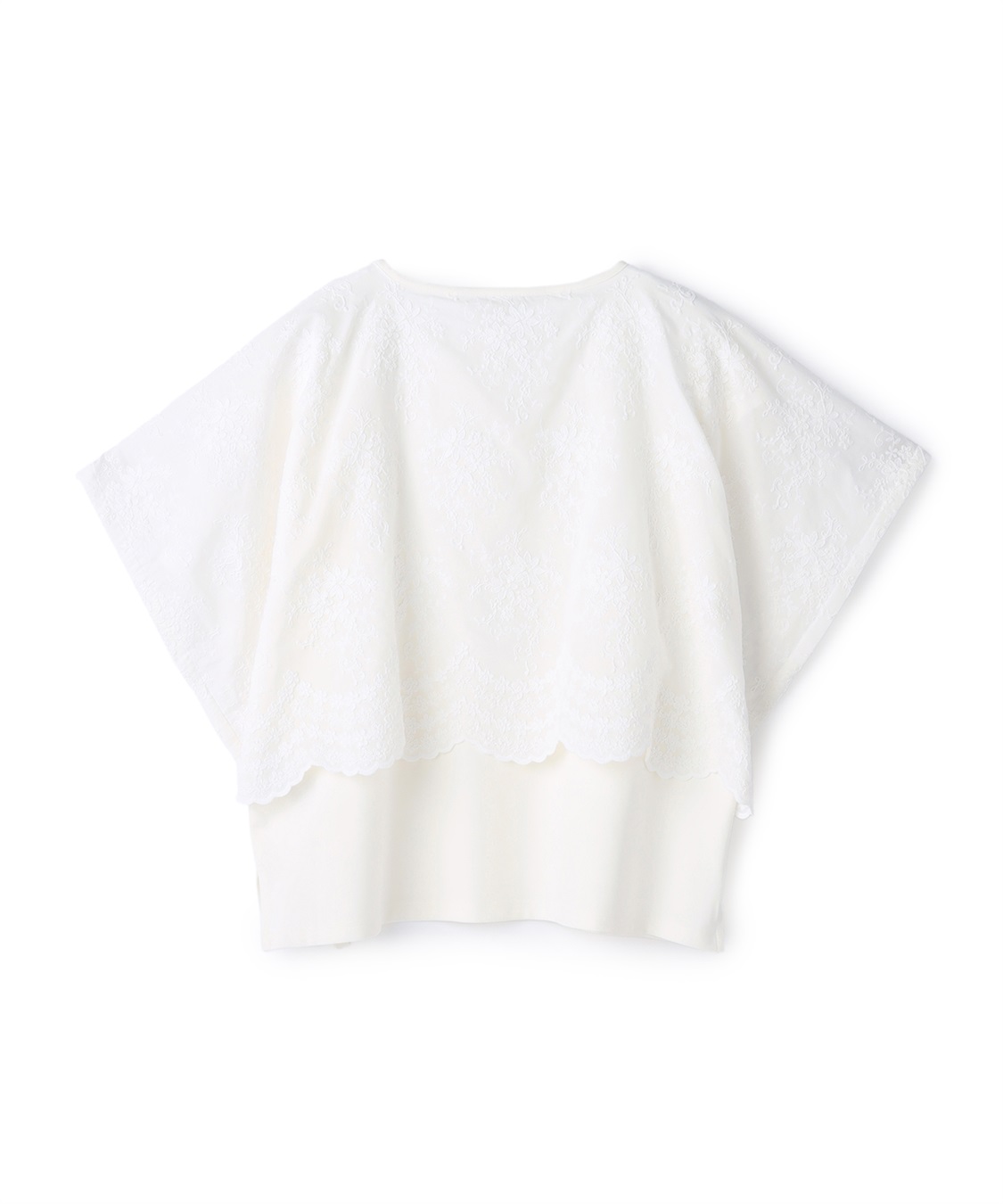 ATSURO TAYAMA ポンチョ風レイヤードトップス_sub_2