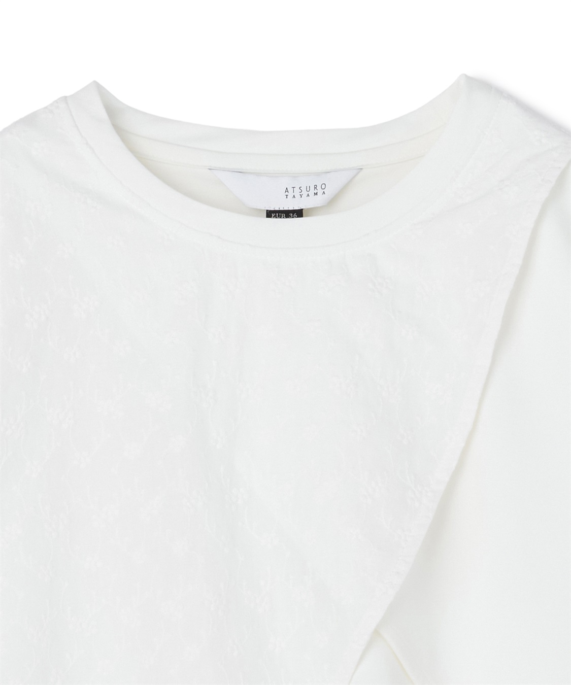 ATSURO TAYAMA 異素材レースコンビカットソー_sub_2