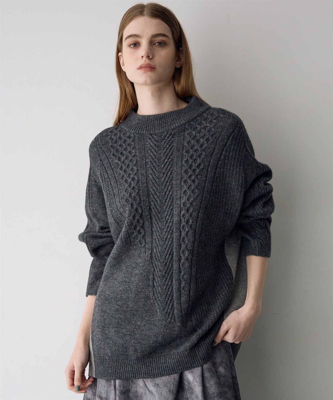 ATSURO TAYAMA 異素材切り替えプルオーバーニット_sub_6