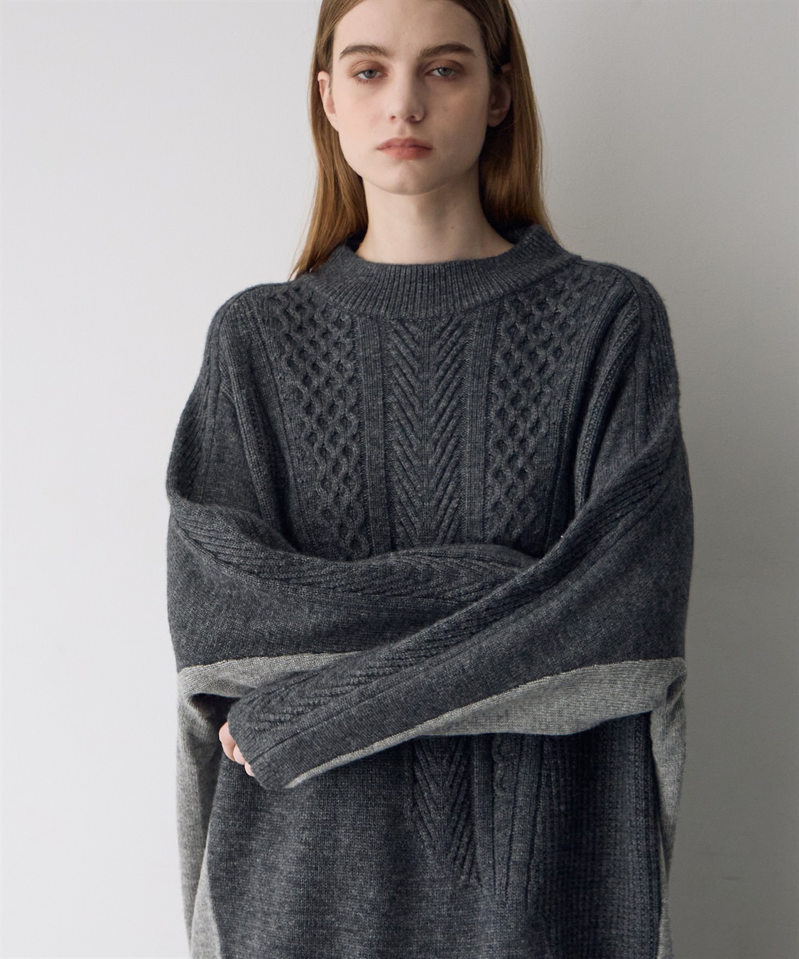 ATSURO TAYAMA 異素材切り替えプルオーバーニット_sub_7