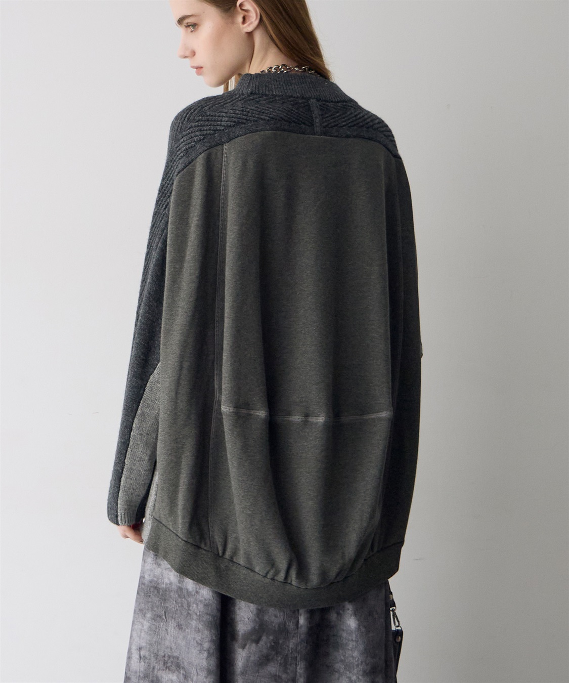 ATSURO TAYAMA 異素材切り替えプルオーバーニット_sub_8