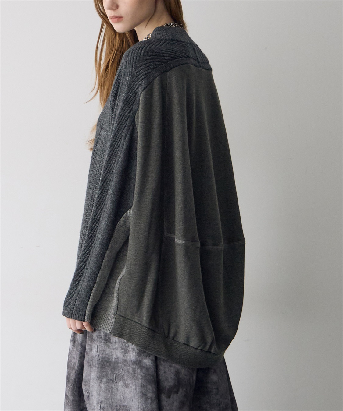 ATSURO TAYAMA 異素材切り替えプルオーバーニット_sub_9