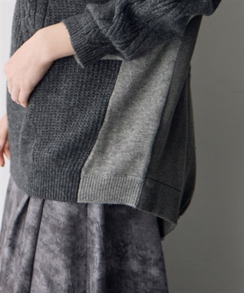 ATSURO TAYAMA 異素材切り替えプルオーバーニット_subthumb_10