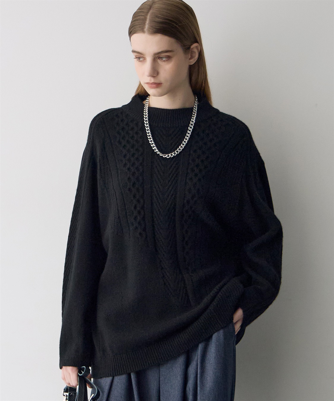 ATSURO TAYAMA 異素材切り替えプルオーバーニット_sub_13