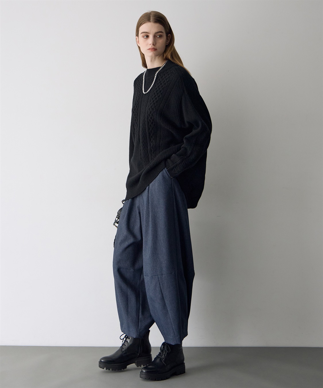 ATSURO TAYAMA 異素材切り替えプルオーバーニット_sub_16