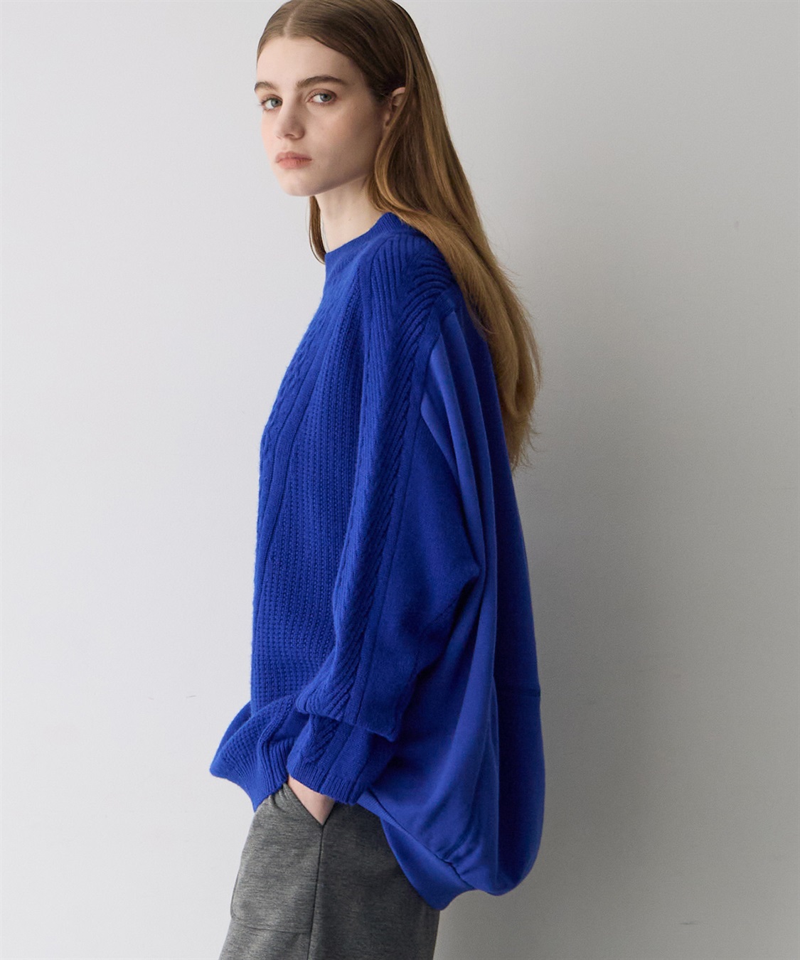 ATSURO TAYAMA 異素材切り替えプルオーバーニット_sub_24