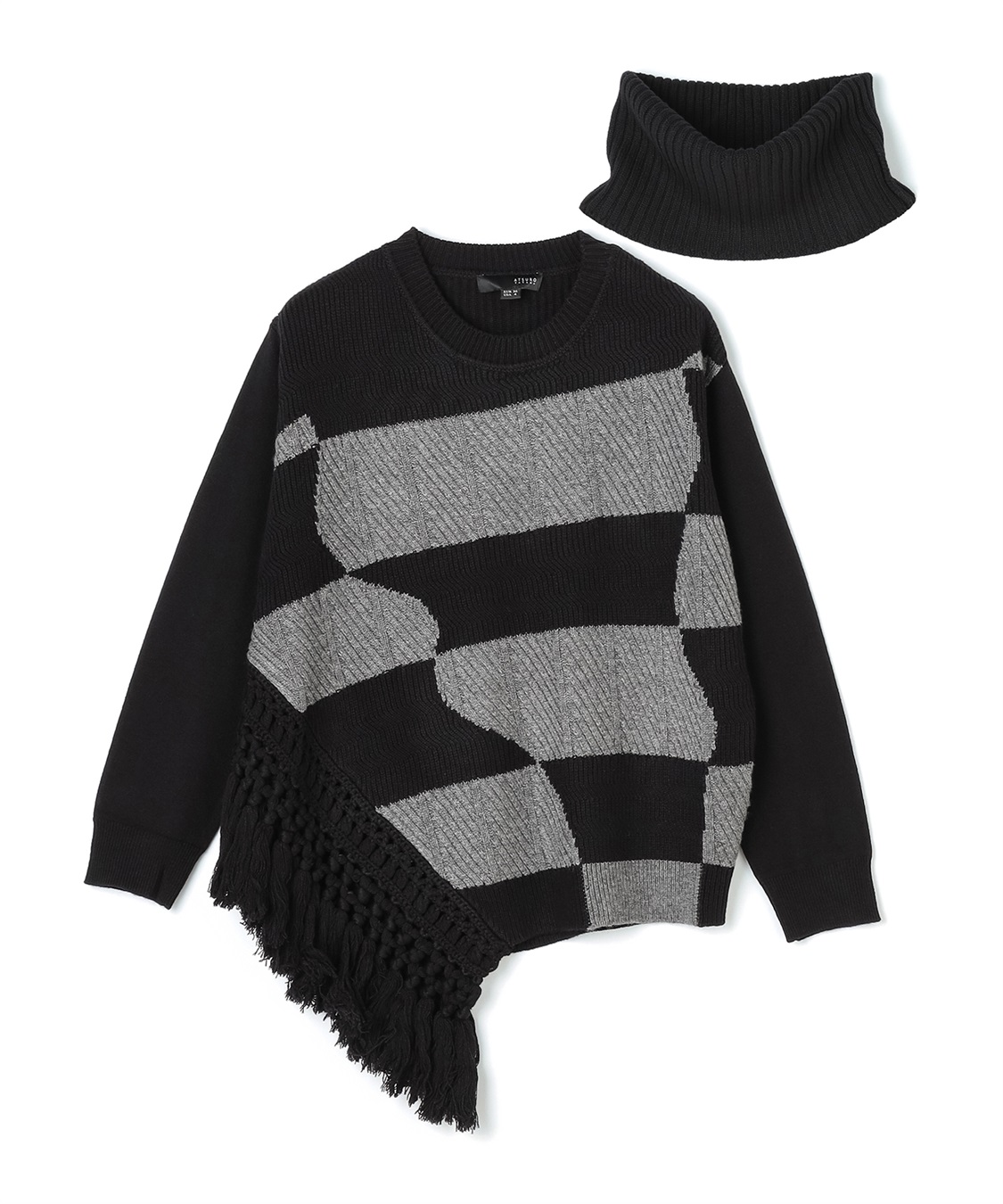 ATSURO TAYAMA MIX柄オフタートルニット_sub_8