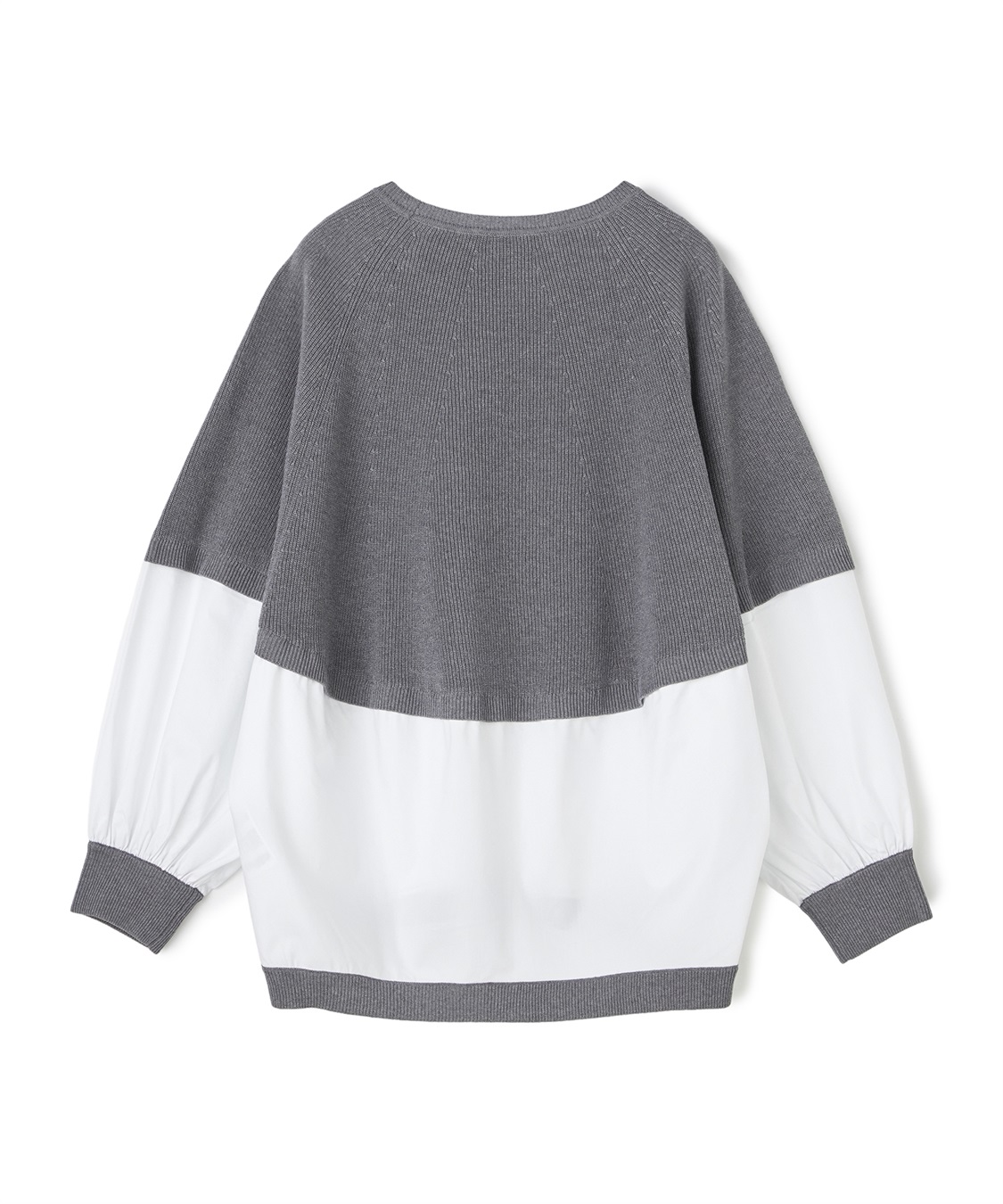 ATSURO TAYAMA 布帛×ニット切り替え長袖プルオーバー_sub_5