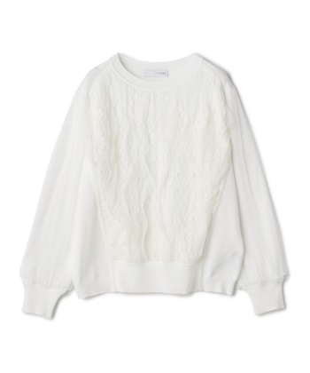 ATSURO TAYAMA チュール×レース付きプルオーバーニット_subthumb_2