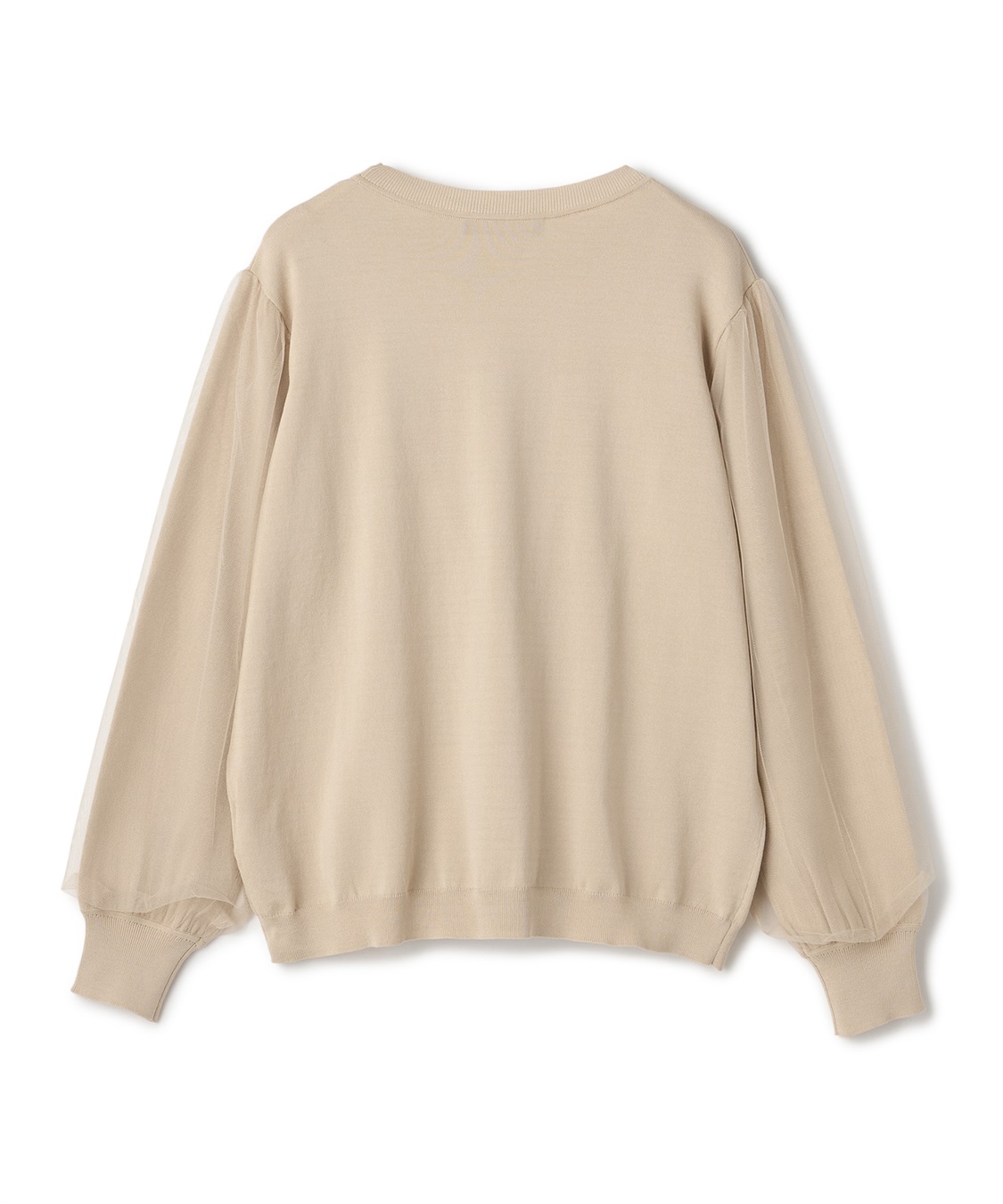 ATSURO TAYAMA チュール×レース付きプルオーバーニット_sub_3