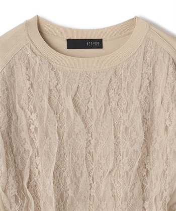 ATSURO TAYAMA チュール×レース付きプルオーバーニット_subthumb_4