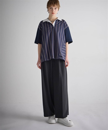 ATSURO TAYAMA ストライプ半袖ポンチシャツ_subthumb_10