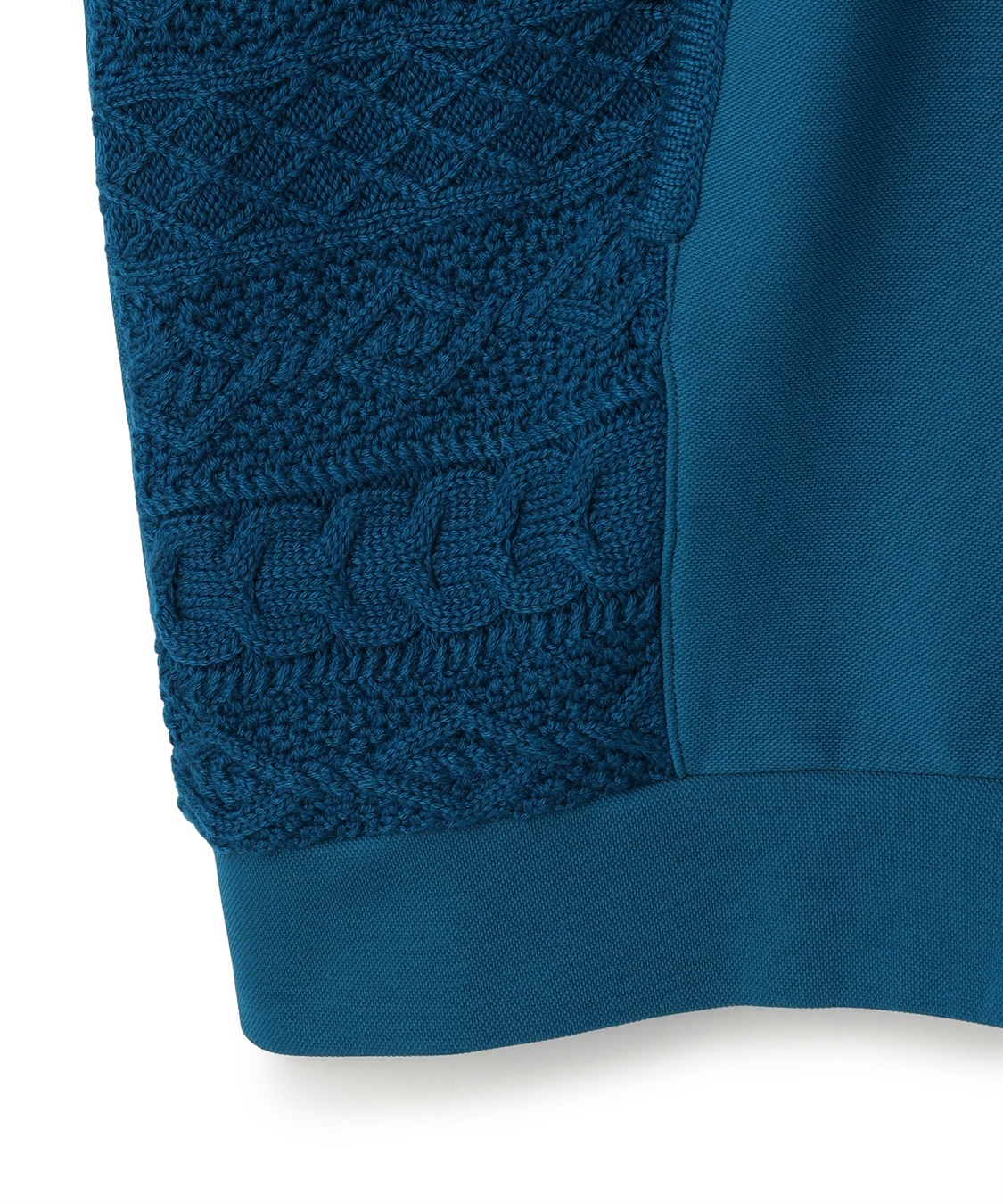 ATSURO TAYAMA ケーブルニット切り替えスウェットフーディー_sub_5