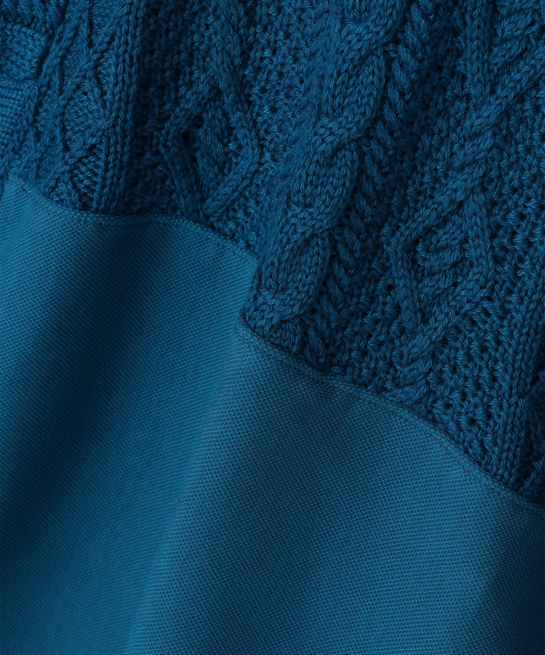 ATSURO TAYAMA ケーブルニット切り替えスウェットフーディー_sub_7