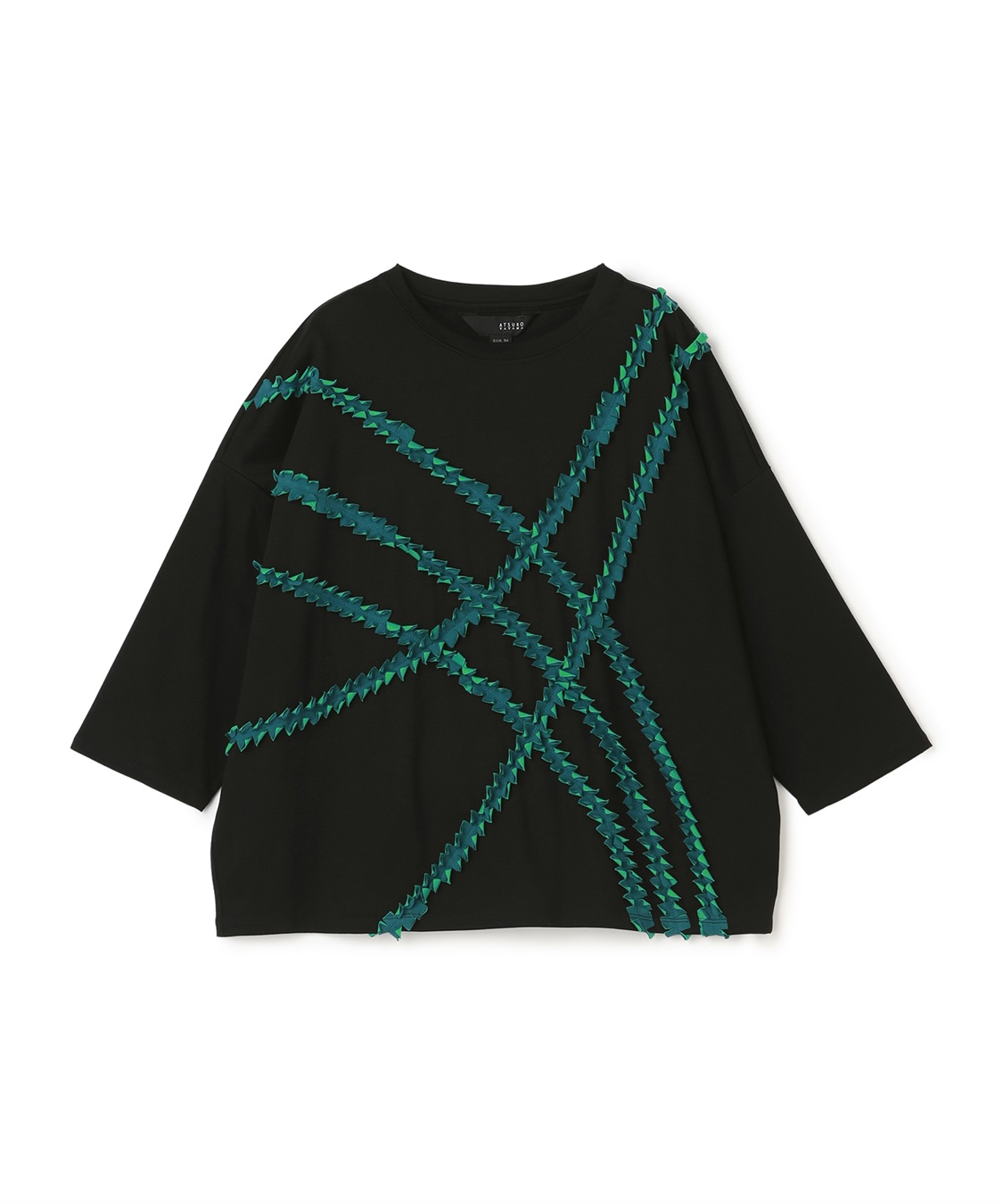 ATSURO TAYAMA アートチェック7分袖プルオーバー_sub_1