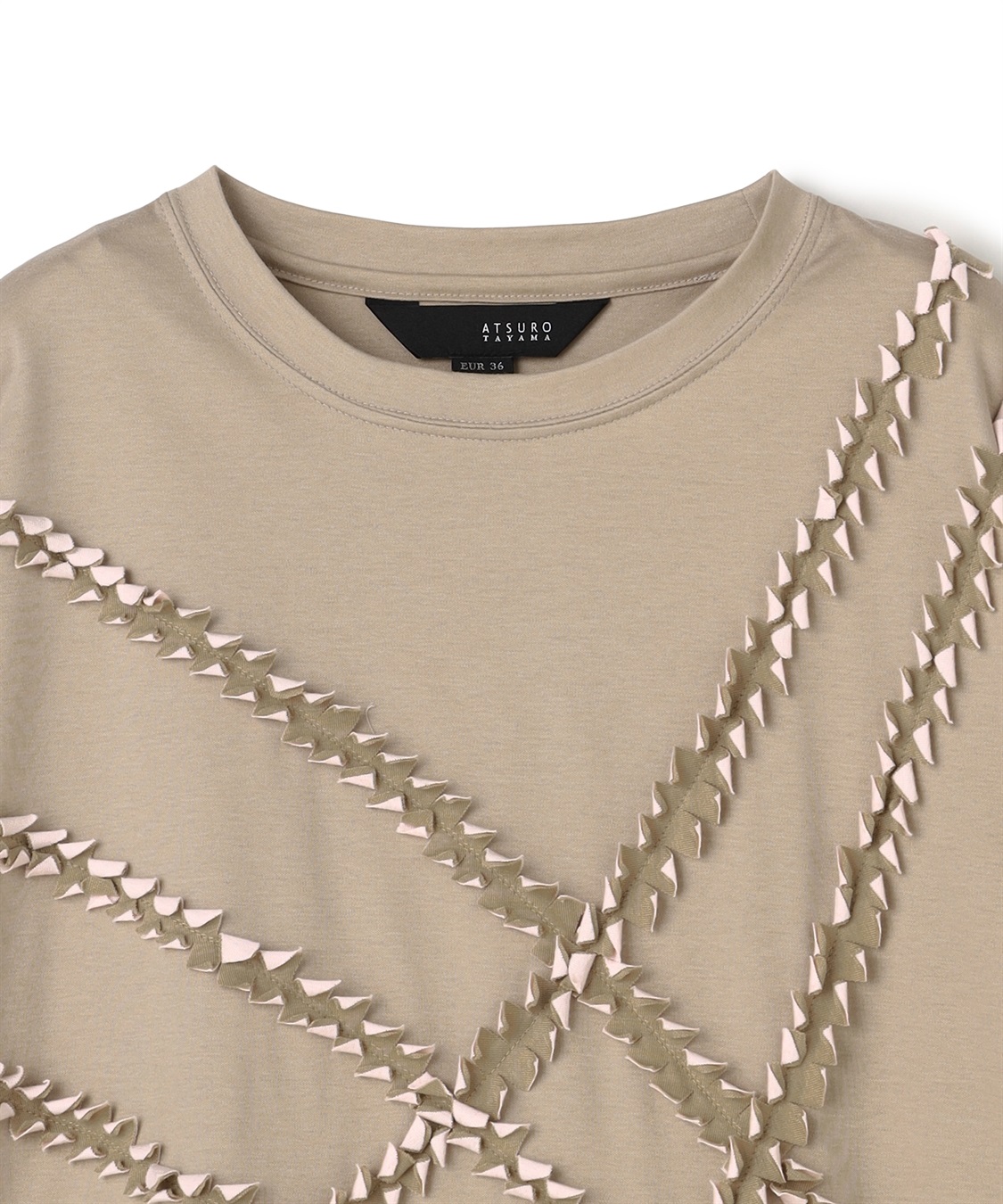 ATSURO TAYAMA アートチェック7分袖プルオーバー_sub_4