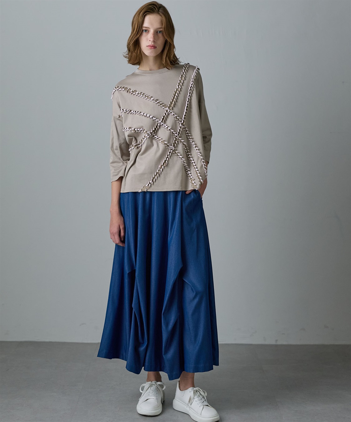 ATSURO TAYAMA アートチェック7分袖プルオーバー_sub_10