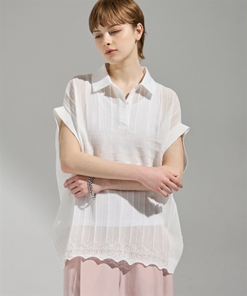 ATSURO TAYAMA レース編み衿付きプルオーバーニット_subthumb_1