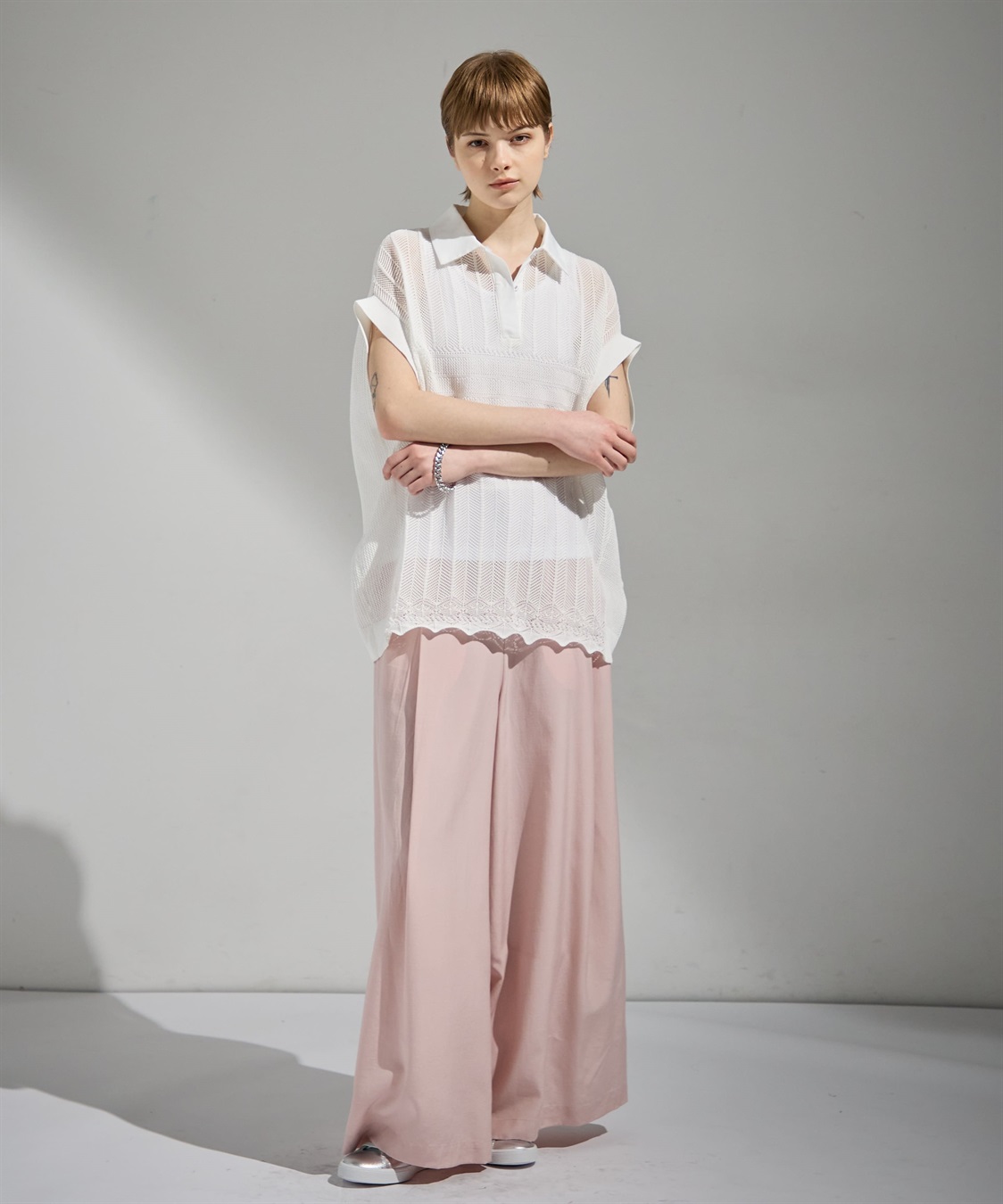 ATSURO TAYAMA レース編み衿付きプルオーバーニット_sub_9