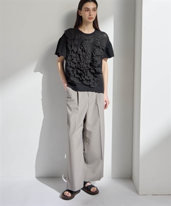 ATSURO TAYAMA アセテートコットン半袖フリルプルオーバー_subthumb_21