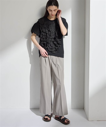 ATSURO TAYAMA アセテートコットン半袖フリルプルオーバー_subthumb_23