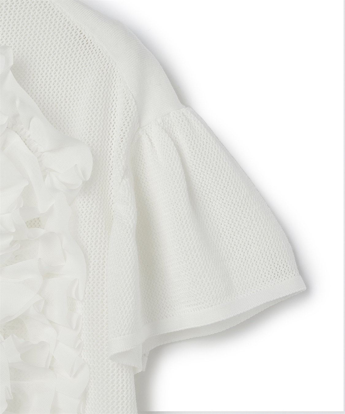 ATSURO TAYAMA アセテートコットン半袖フリルプルオーバー_sub_27