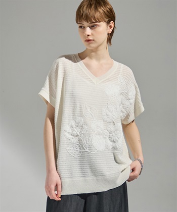 ATSURO TAYAMA 刺しゅう入りサマーニット_subthumb_4