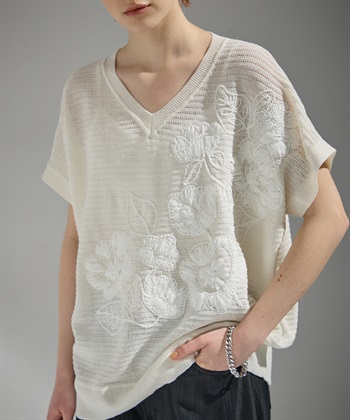 ATSURO TAYAMA 刺しゅう入りサマーニット_subthumb_7