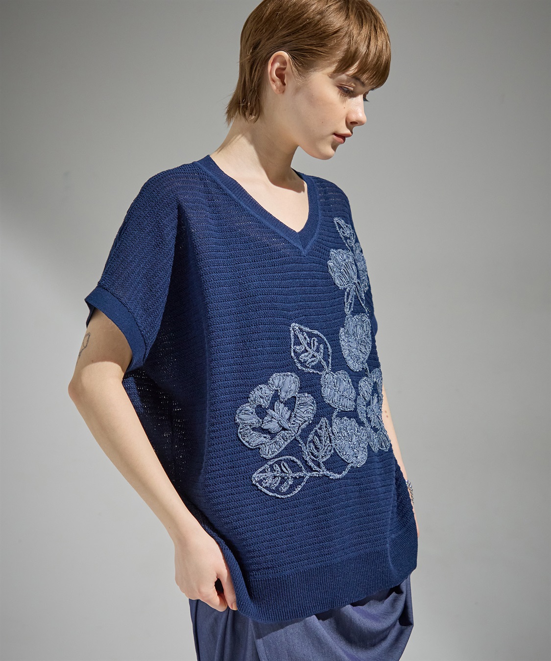ATSURO TAYAMA 刺しゅう入りサマーニット_sub_14