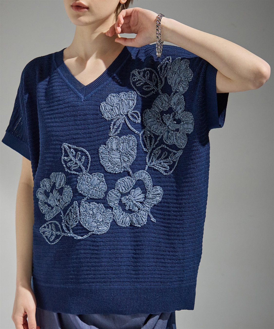 ATSURO TAYAMA 刺しゅう入りサマーニット_sub_16