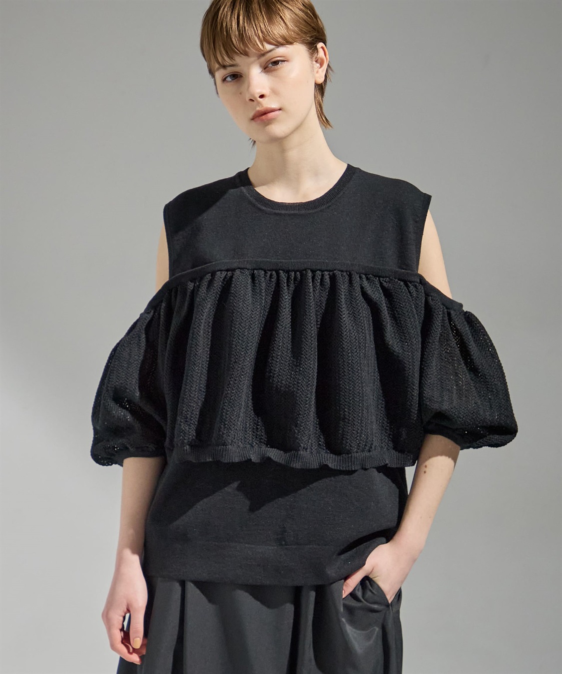 ATSURO TAYAMA レイヤードノースリーブニット_sub_1