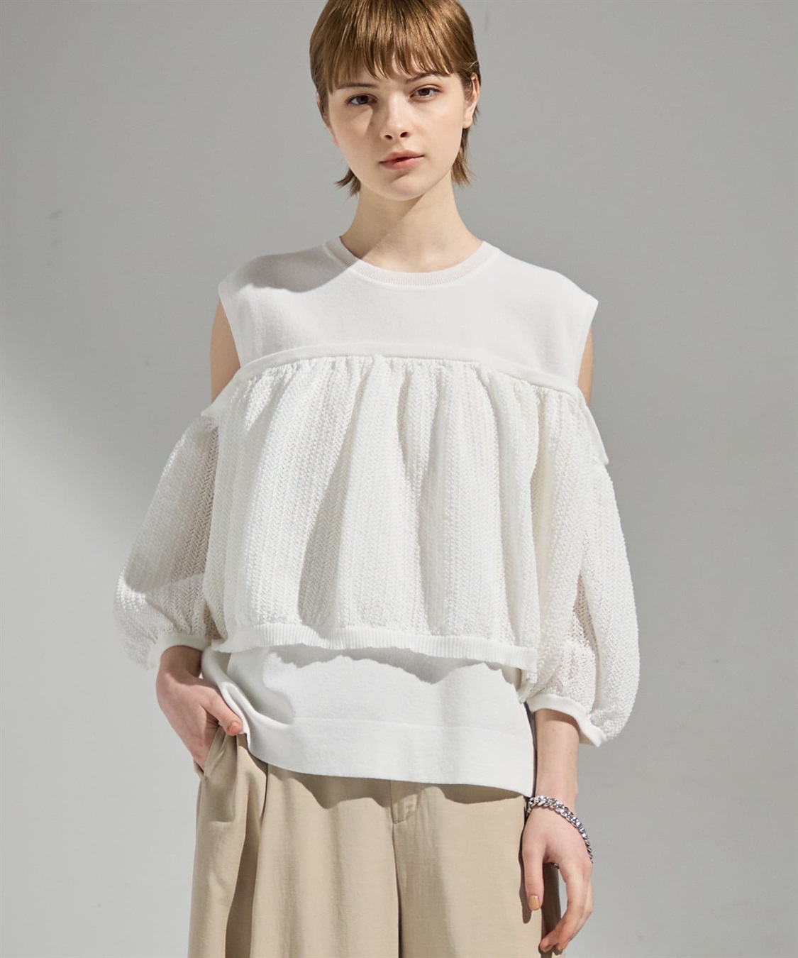 ATSURO TAYAMA レイヤードノースリーブニット_sub_2