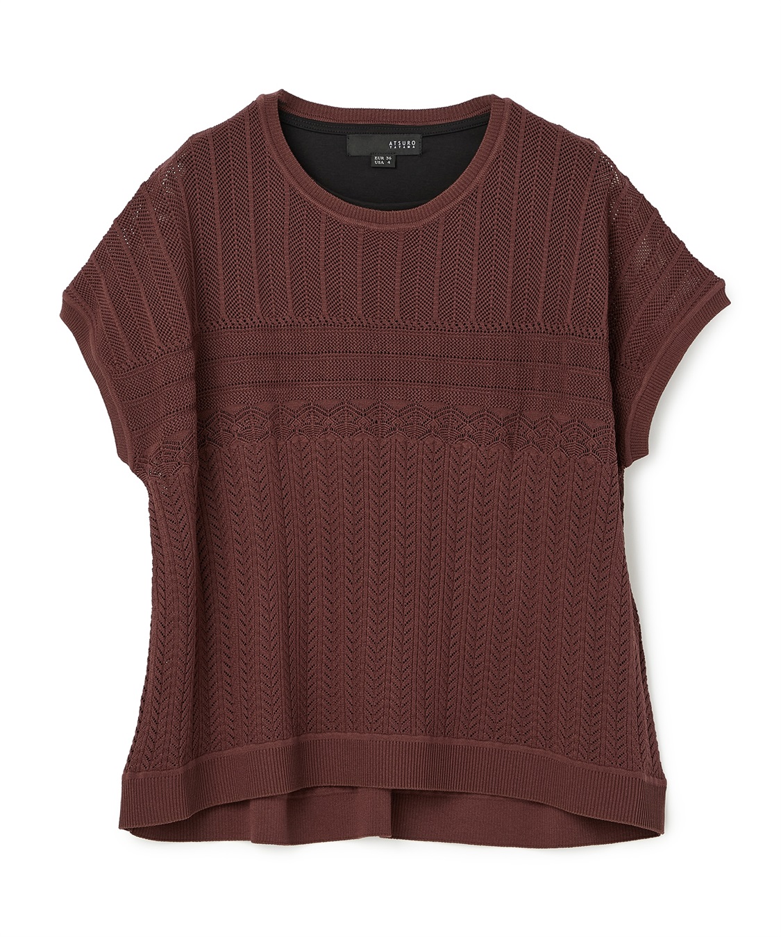 ATSURO TAYAMA 透かし編みサマーニット（インナー付き）_sub_2