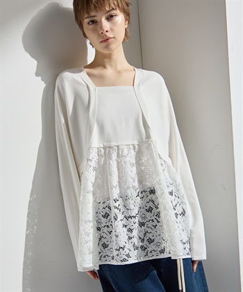 ATSURO TAYAMA レースドッキングニットトップス_subthumb_3