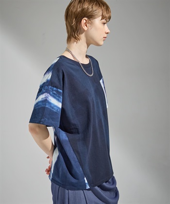 ATSURO TAYAMA タイダイ柄切り替え半袖プルオーバー_subthumb_3