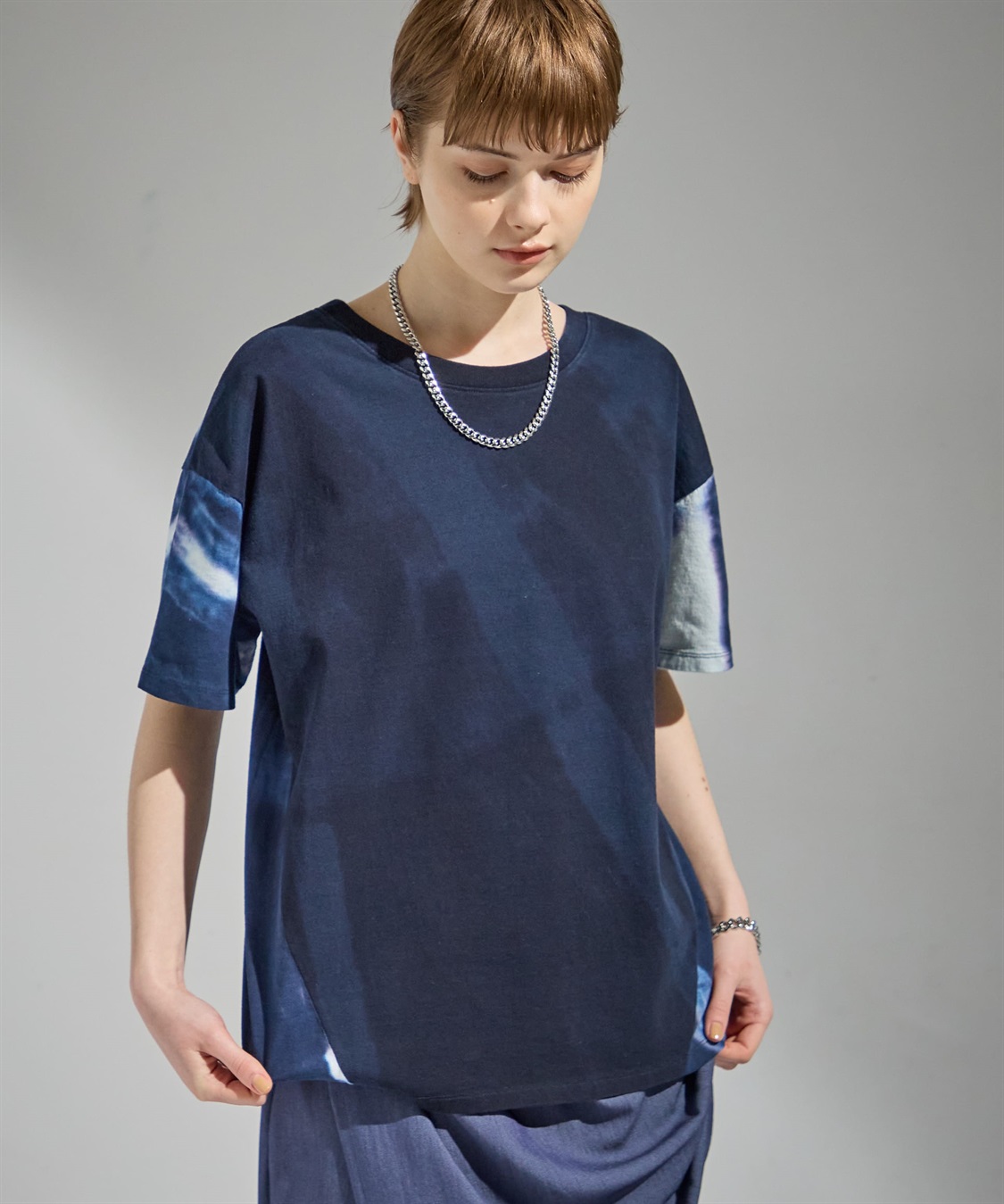 ATSURO TAYAMA タイダイ柄切り替え半袖プルオーバー_sub_5