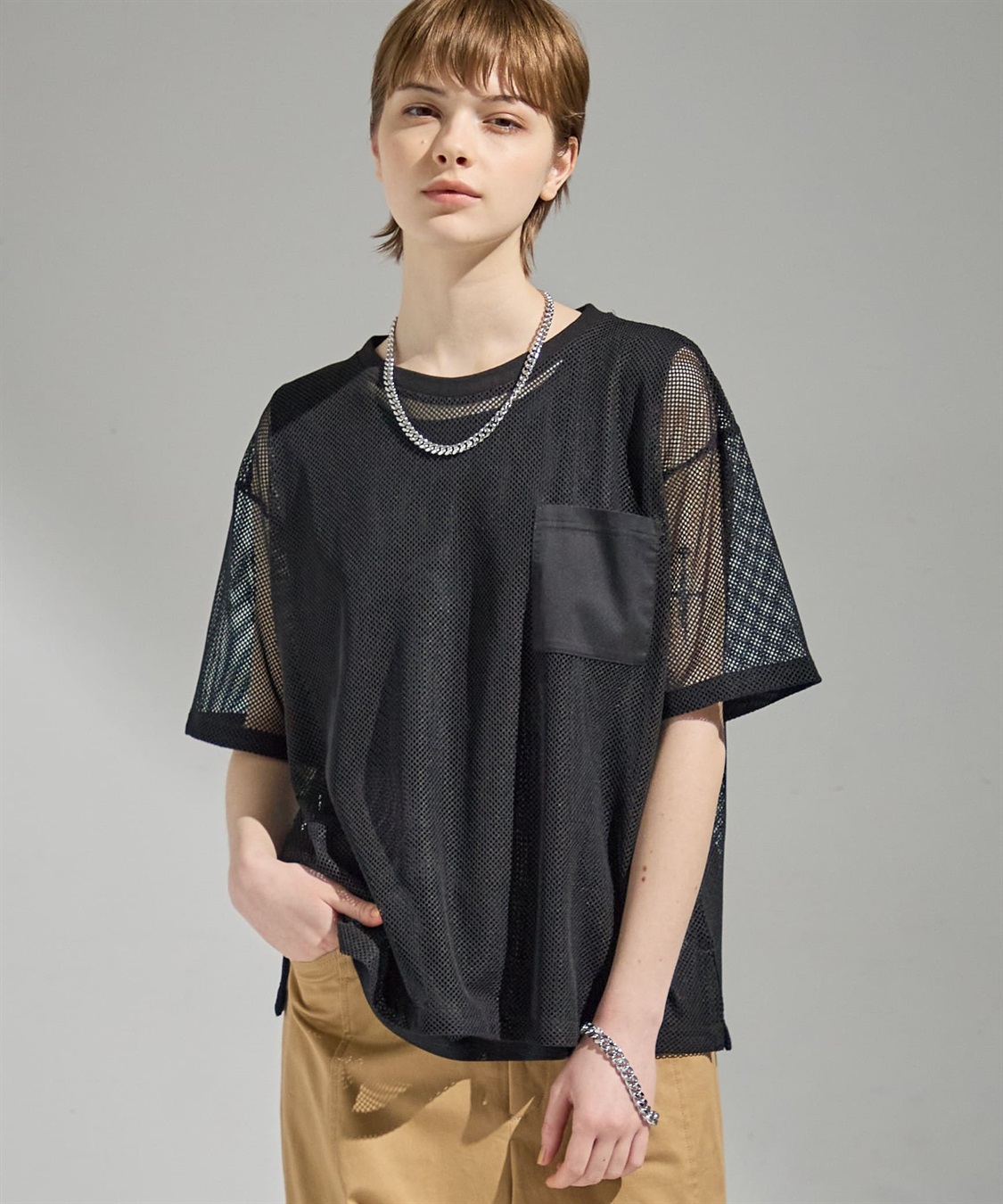 ATSURO TAYAMA クルーネックメッシュプルオーバー_sub_13