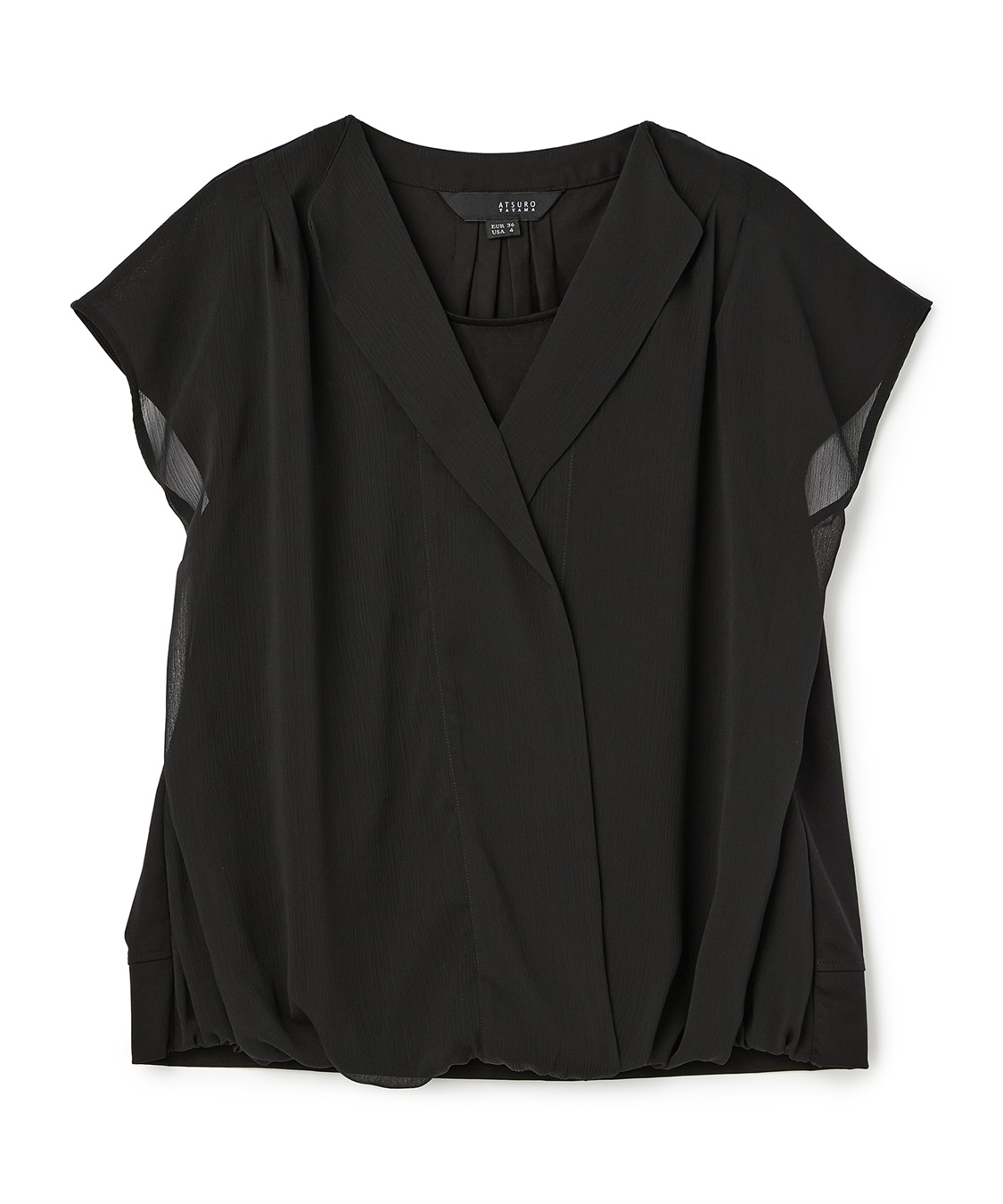 ATSURO TAYAMA レイヤード風ドレープブラウス_sub_1