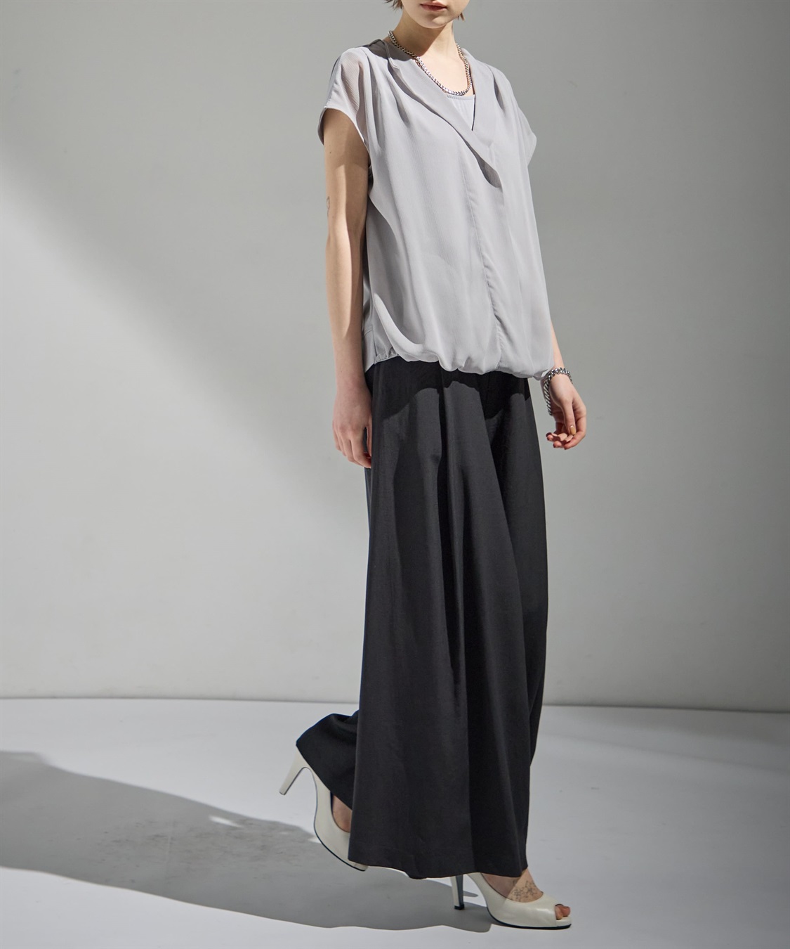 ATSURO TAYAMA レイヤード風ドレープブラウス_sub_10