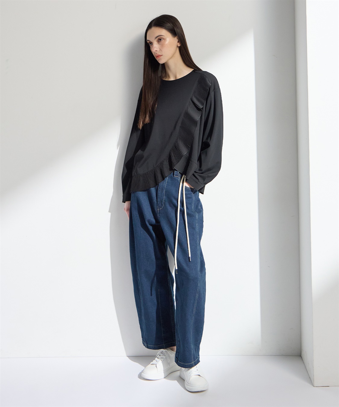 ATSURO TAYAMA アシンメトリープリーツデザイントップス_sub_7