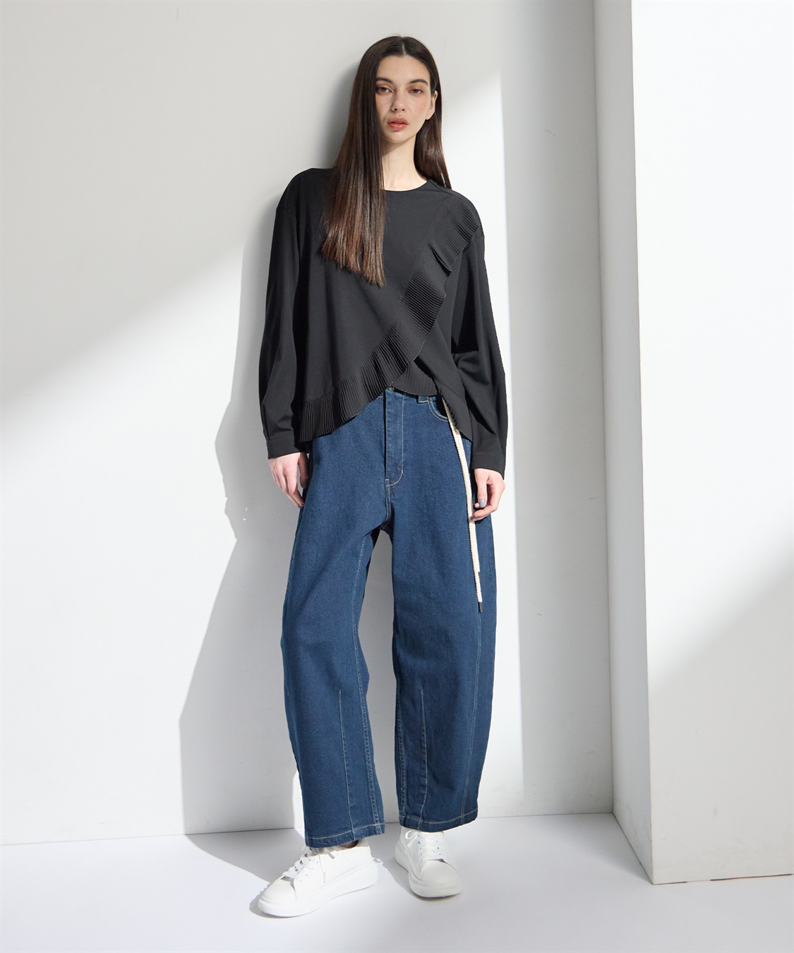 ATSURO TAYAMA アシンメトリープリーツデザイントップス_sub_8