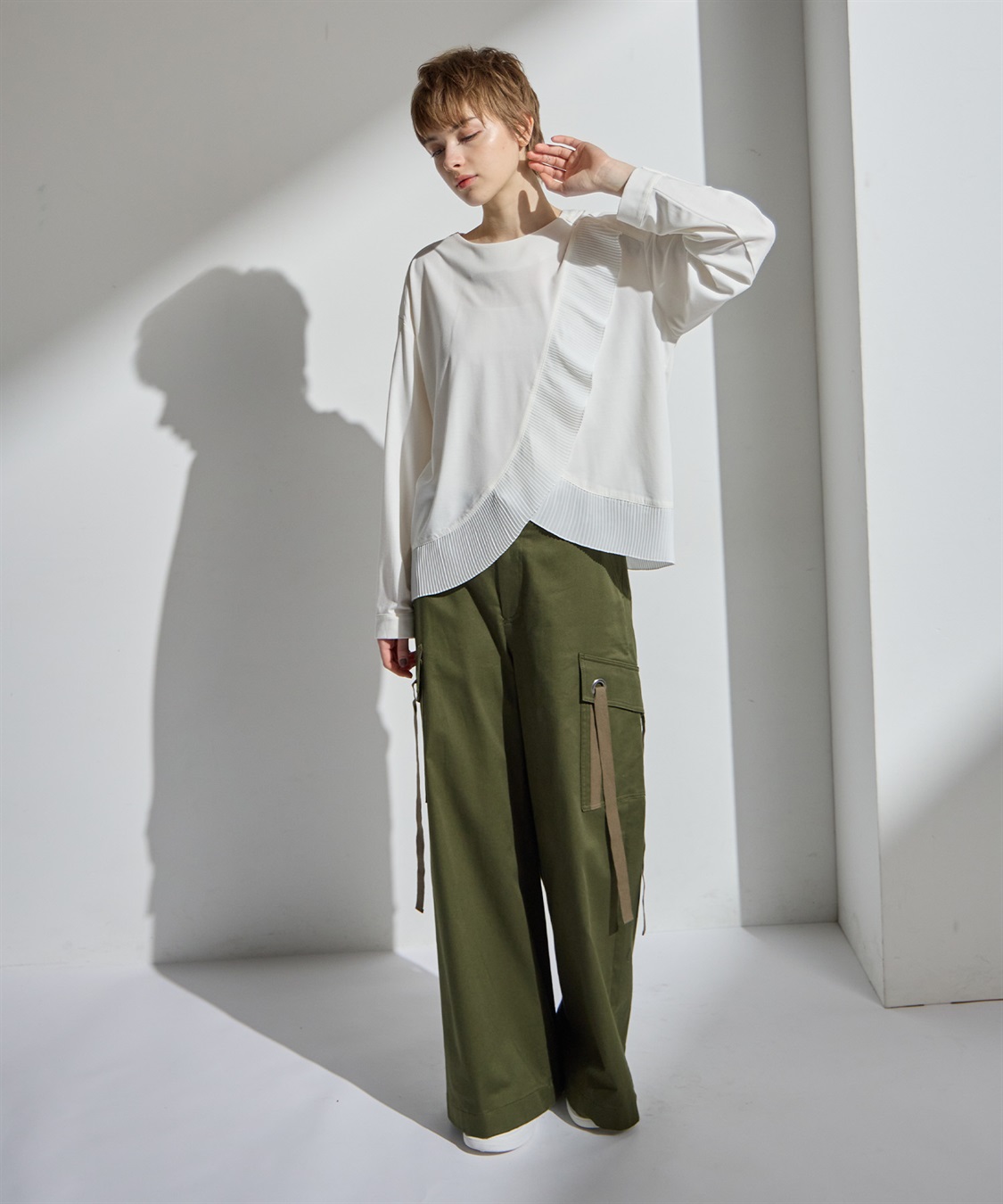 ATSURO TAYAMA アシンメトリープリーツデザイントップス_sub_18