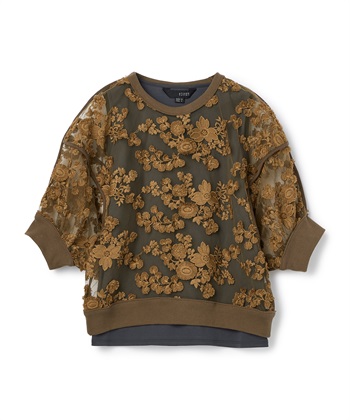 ATSURO TAYAMA レイヤード刺繍レースプルオーバー_subthumb_2