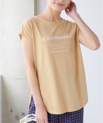 Life Style by cross marche 【BLANC+】ロゴフレンチTシャツ（ブランプラス）_subthumb_1