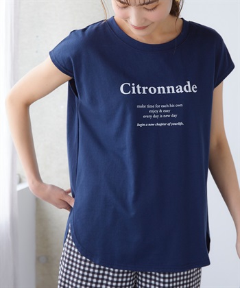 Life Style by cross marche 【BLANC+】ロゴフレンチTシャツ（ブランプラス）_subthumb_2