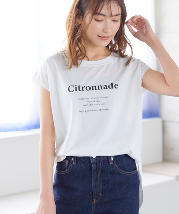 Life Style by cross marche 【BLANC+】ロゴフレンチTシャツ（ブランプラス）_subthumb_3