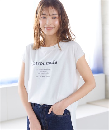 Life Style by cross marche 【BLANC+】ロゴフレンチTシャツ（ブランプラス）_subthumb_4