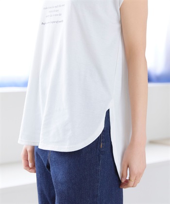 Life Style by cross marche 【BLANC+】ロゴフレンチTシャツ（ブランプラス）_subthumb_7